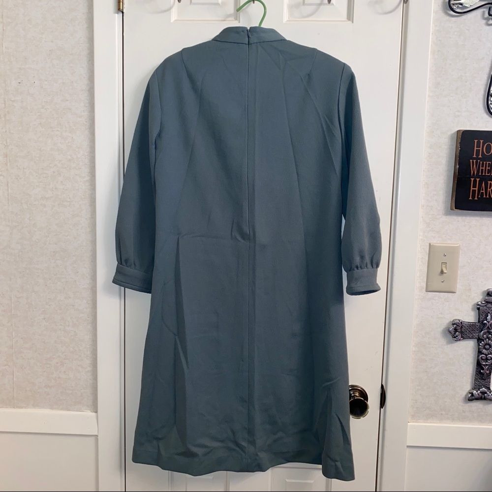 Women’s vtg gray retro dress - Picture 8 of 8